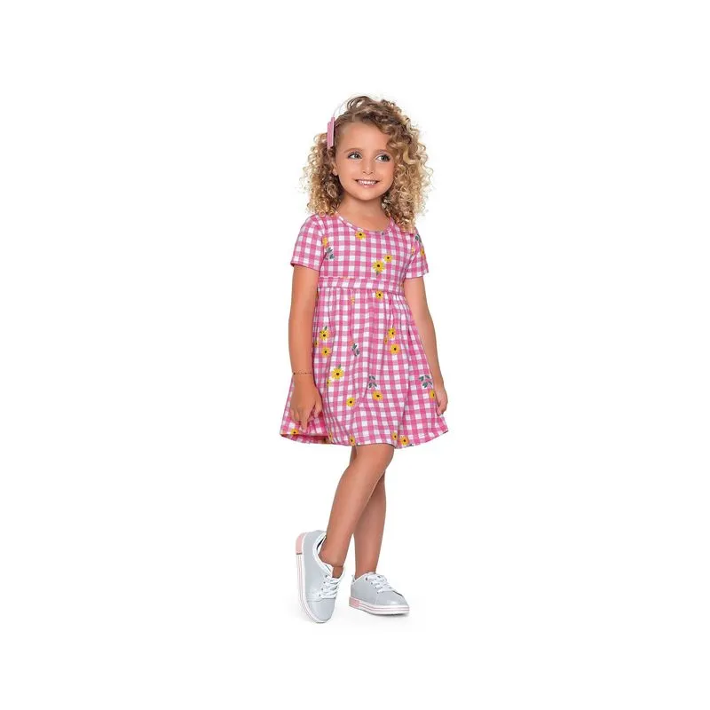Vestido Estampado - For Fun Azul 2