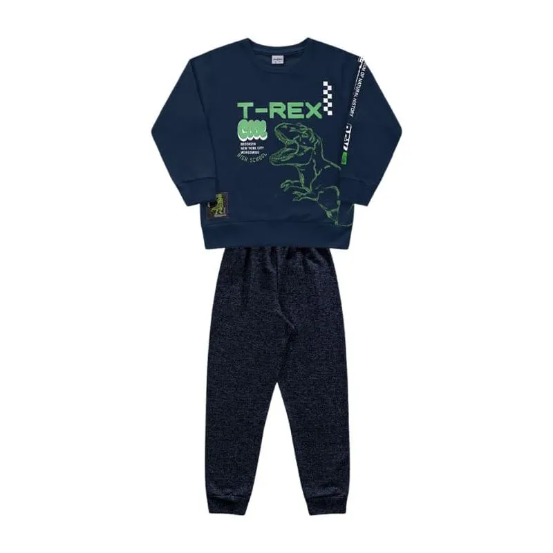 Conjunto Fakini Infantil menino Moletom estampado Inverno 4/10 - 102301251-MARINHO-4