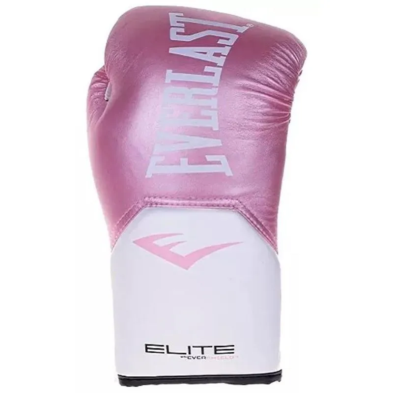 Luvas De Treino Everlast Style Elite V2 Rosa/branco Tam 8 Oz