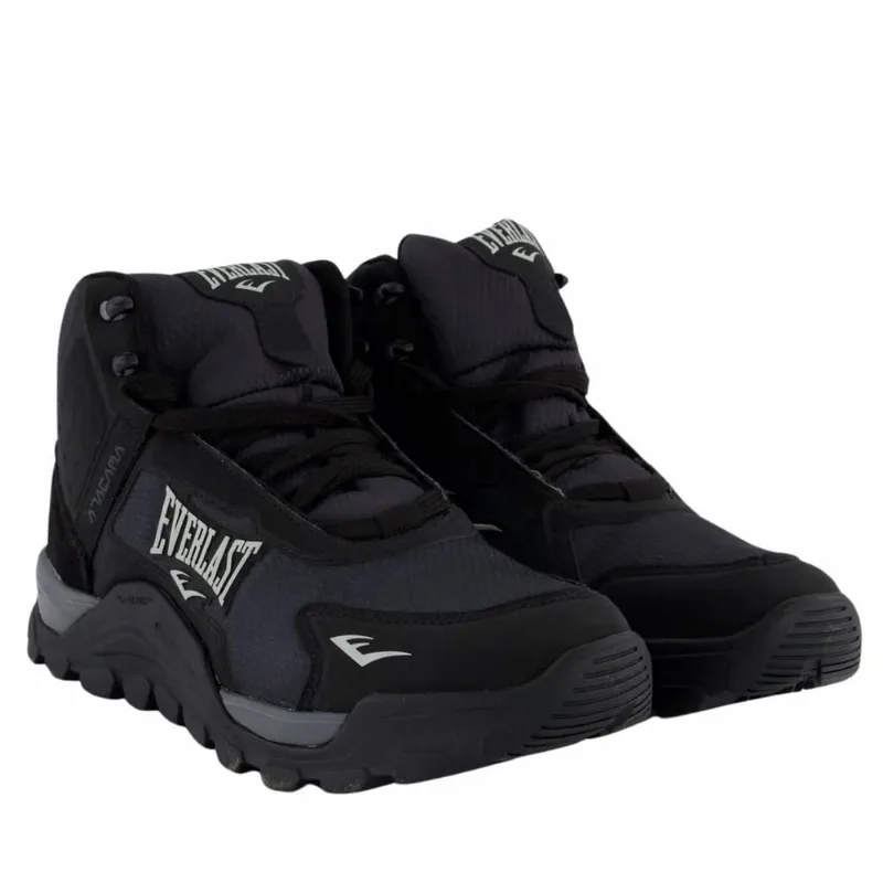 Bota Everlast Atacama Trilha Trekking Adventure Masculino Cinza Preto