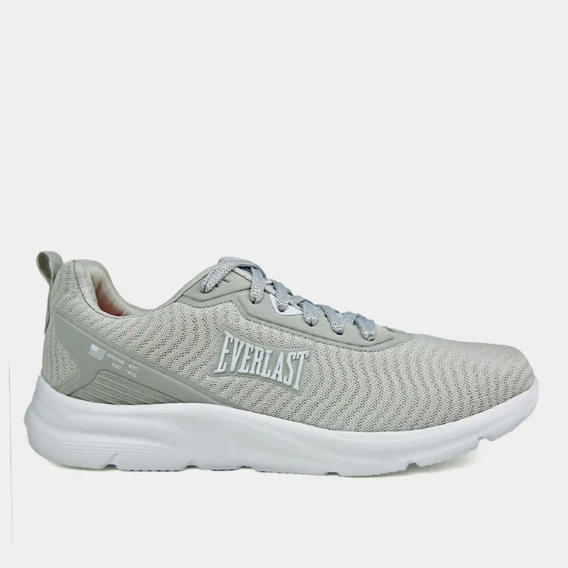 Tênis Everlast Racer II Feminino - Feminino - Cinza+Branco