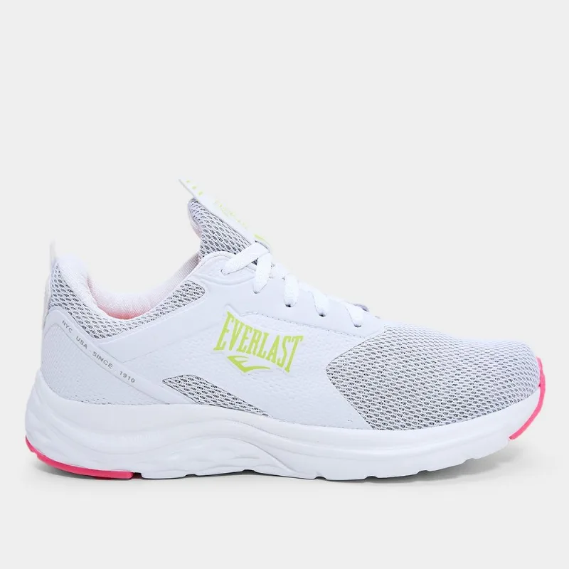 Tênis Everlast City III Feminino - Feminino - Branco+Amarelo