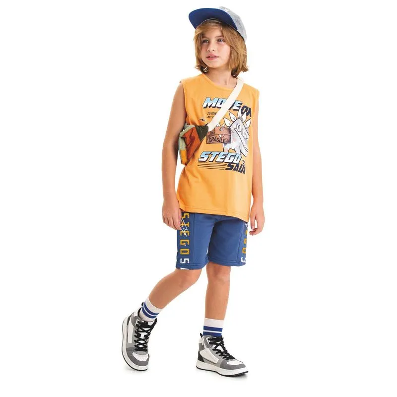 Conjunto Kiko e Kika Infantil Verão Menino Estampado 4/10 -10189-BLAZING-4
