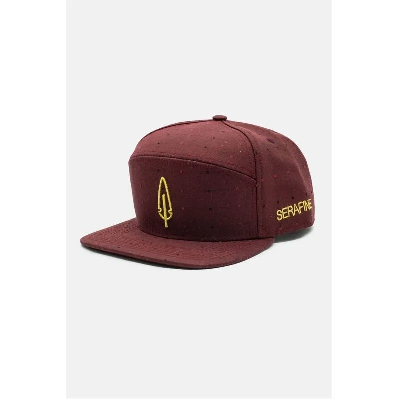 BONE ABA RETA 5 PANEL PENA DOURADA