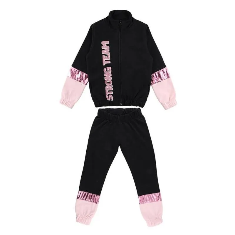 Conjunto Infantil Kookabu Moletom Strong Team 4 Preto (MP)