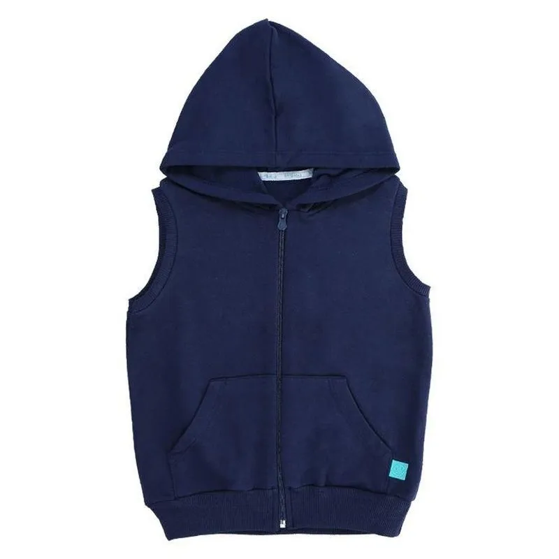 Colete Infantil Kookabu Moletom Ziper 2 Azul Marinho (MP)