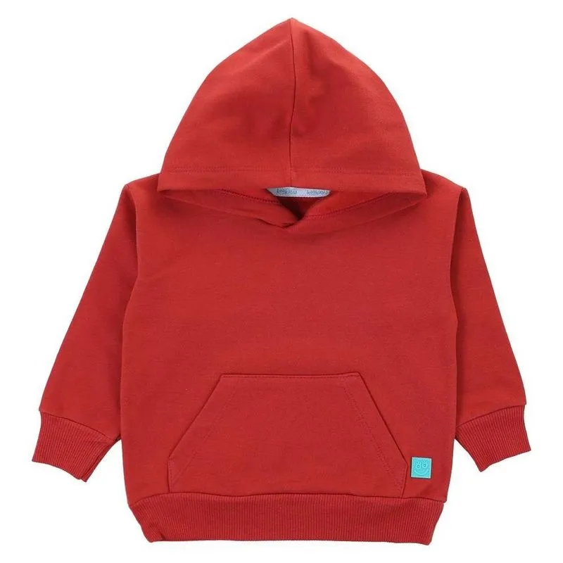 Casaco Moletom Infantil Kookabu 6 Capuz Terracota (MP)