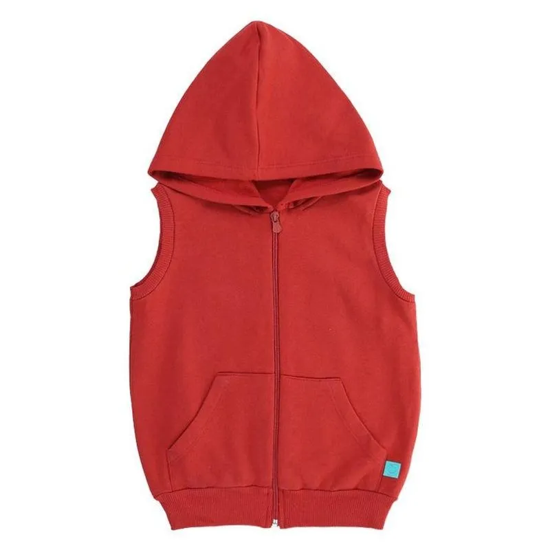 Colete Infantil Kookabu Moletom Ziper 4 Terracota (MP)