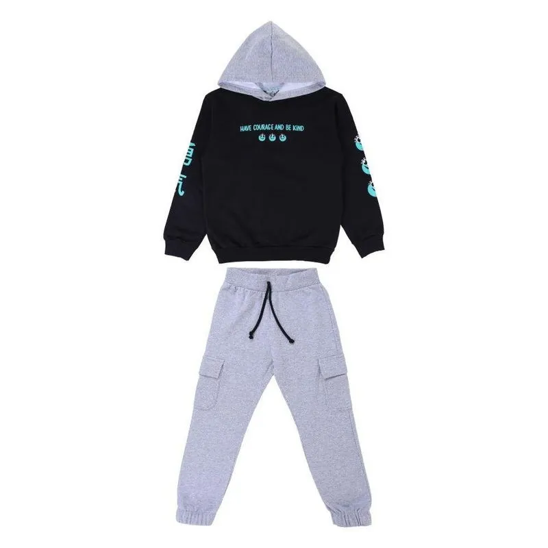 Conjunto Infantil Kookabu Moletom 10 Preto (MP)