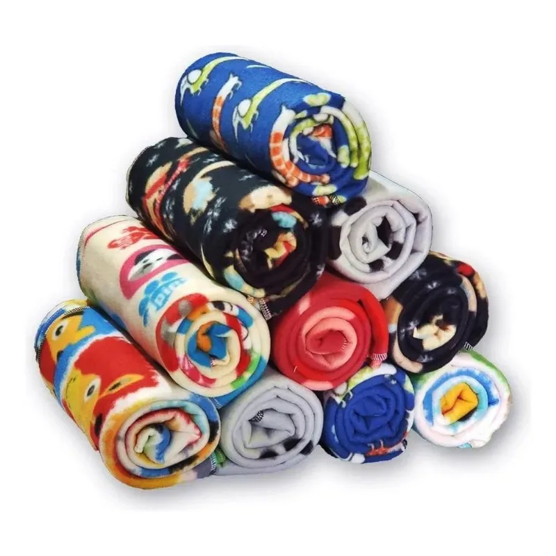 3x Kit 5 Mantas Para Pets - Cobertor Para Cães E Gatos