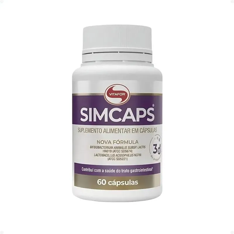 3x Simcaps Probiótico 3 Bilhoes 60caps Vitafor Nfe