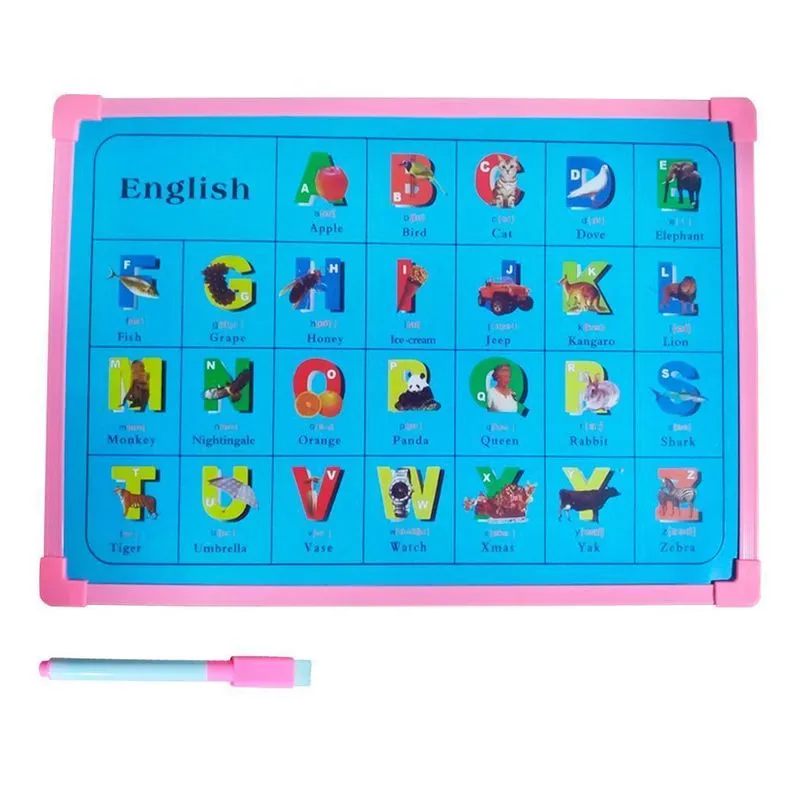 Lousa Mágica Infantil Com Caneta Alfabeto Inglês Educativo
