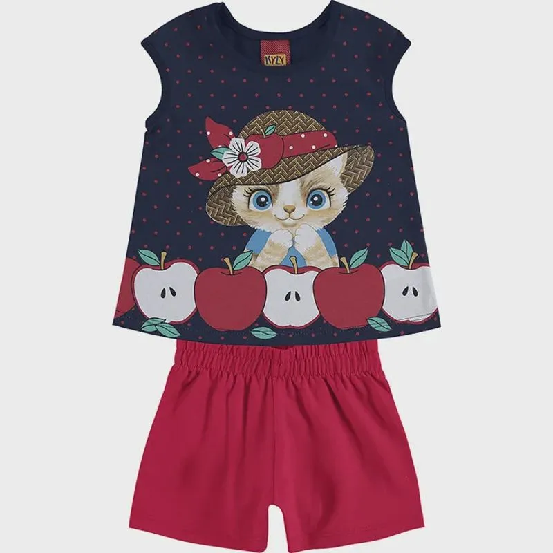 Conjunto Infantil Azul Marinho 110864 - Kyly