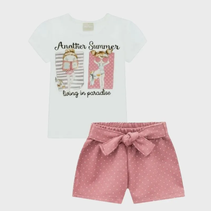 Conjunto Infantil Off White 13192 - Kyly