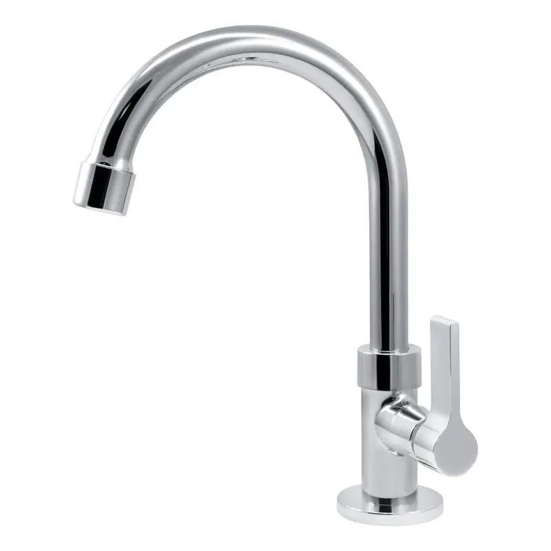 Torneira Lavatorio Lavabo Banheiro Luxo Bica Alta Cromada 1/