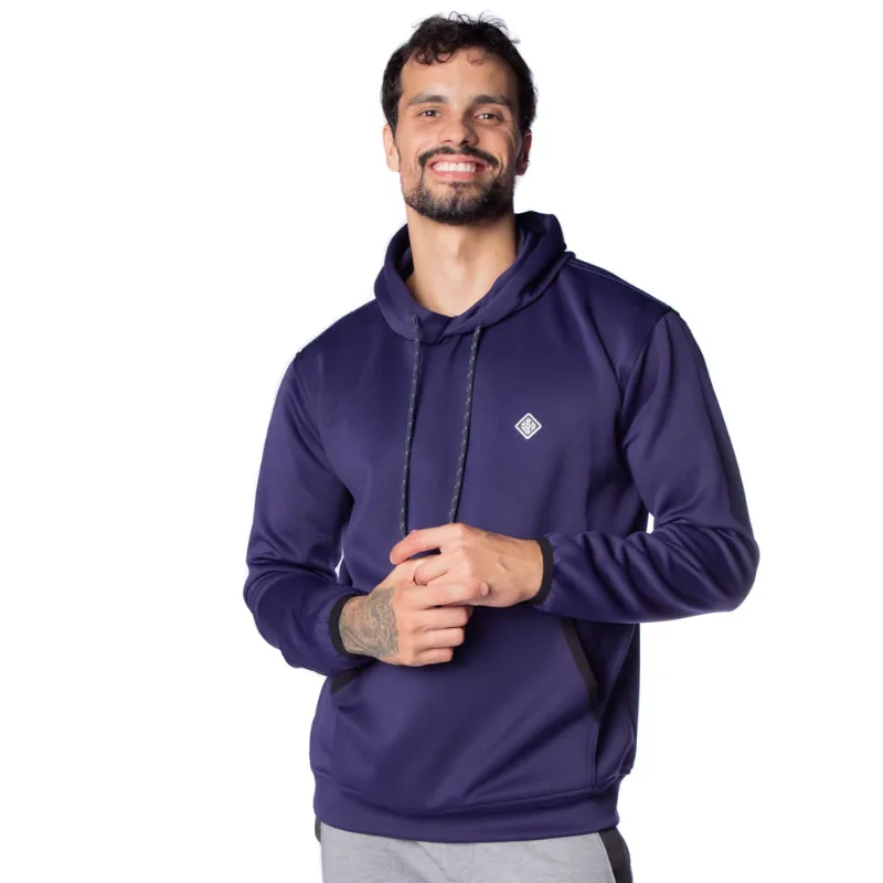 Moletom Masculino Nicoboco Canguru Malha Marinho - P