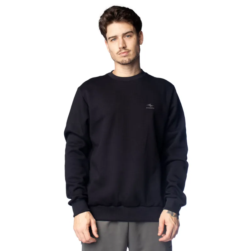 Moletom Masculino Nicoboco Logo Relevo Liso Preto - GG