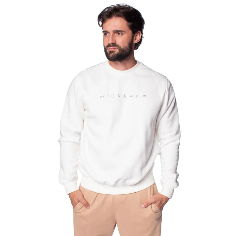 Blusão de Moletom Masculino Nicoboco Careca Off White - GG