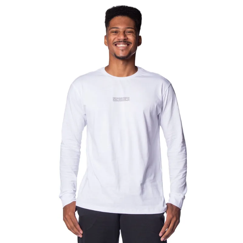 Camiseta Masculina Nicoboco Manga Longa Surfing Branco - P