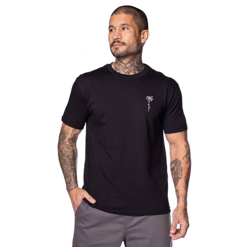Camiseta Masculina Nico Boco Básica com Bordado Preta - M