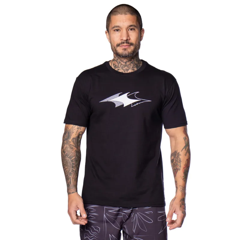 Camiseta Masculina Nicoboco Básica com Estampa Preta - GG