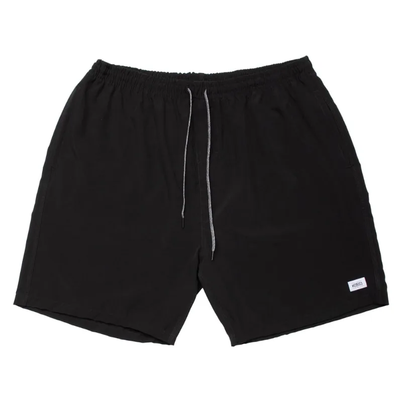 Short Masculino Nico Boco Plus Size Liso Preto - G1