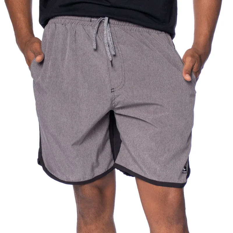 Short Masculino Nicoboco Estampa Lisa Cinza Mescla/preto - M