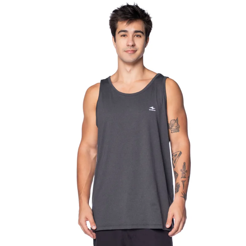 Regata Masculina Nicoboco Slim Fit Preto Mescla - M