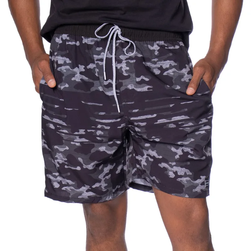 Short Masculino Nicoboco Estampa Militar Preto/verde - G