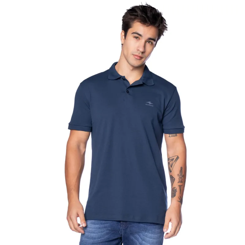 Polo Masculina Nicoboco Slim Fit Marinho - P