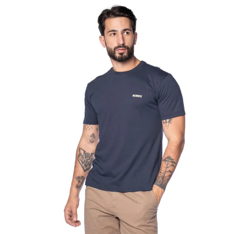 Camiseta Masculina Nicoboco Logo Frontal Marinho - G