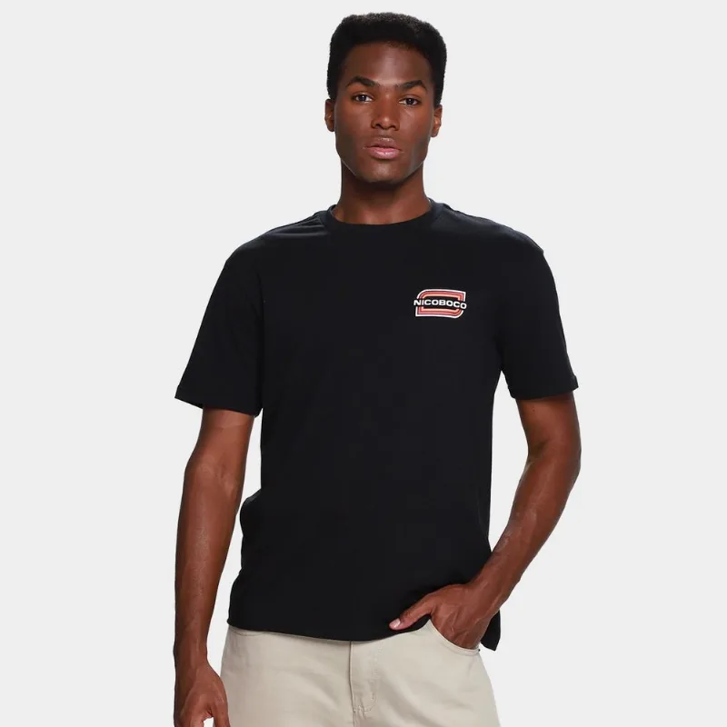 Camiseta Nicoboco Lipari Masculina - Masculino - Preto
