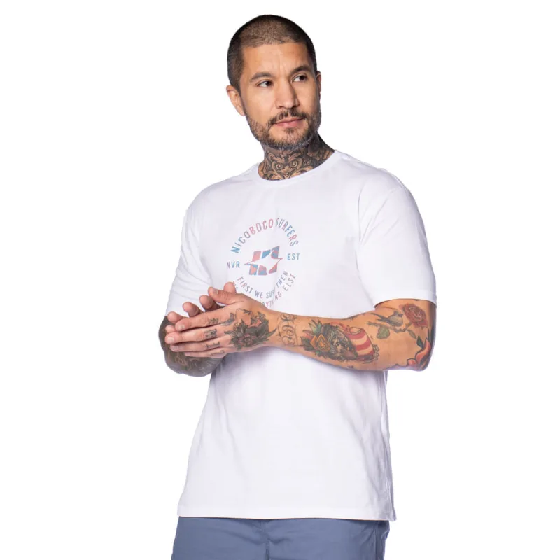 Camiseta Masculina Nicoboco Estampa Circular Rose - GG
