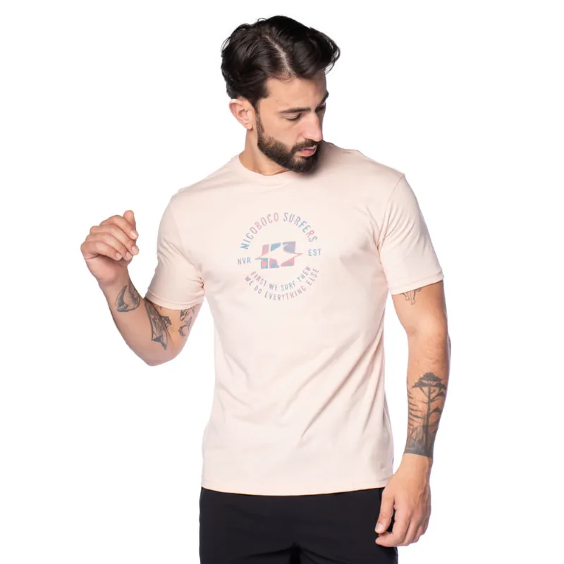 Camiseta Masculina Nicoboco Estampa Circular Rose - M