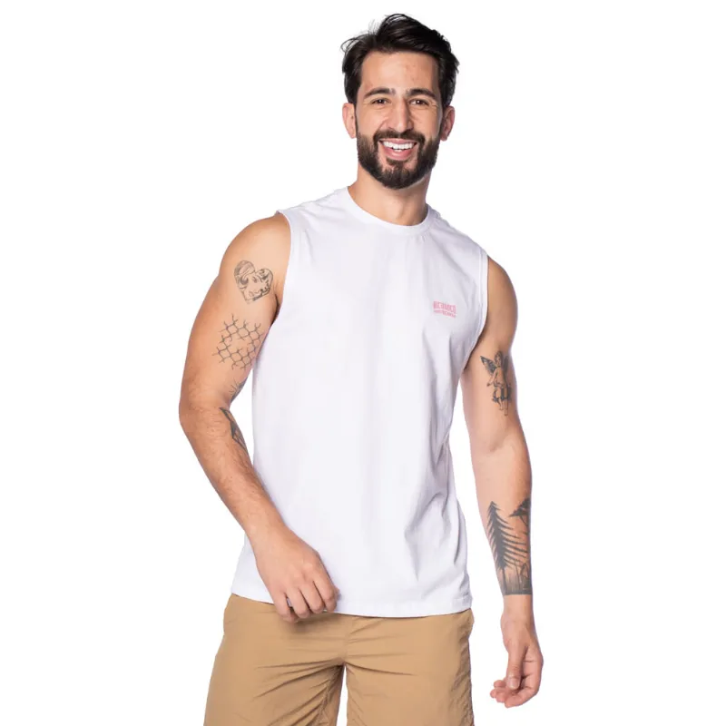 Regata Masculina Nicoboco Logo Rose Branco - GG