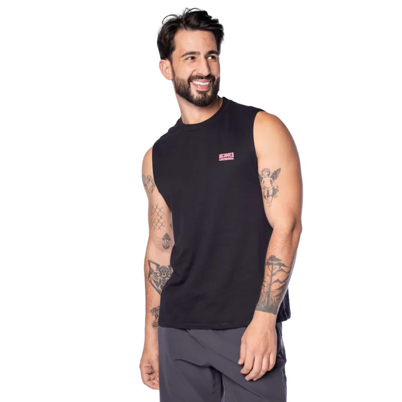 Camiseta Masculina Nicoboco Regata Preto - GG