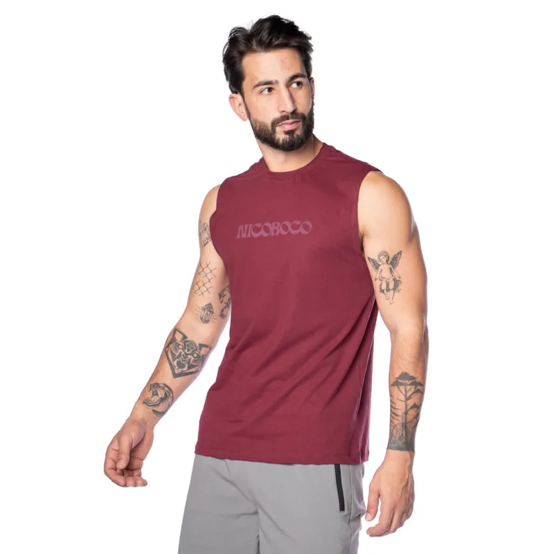 Regata Masculina Nicoboco Logo Vinho - M