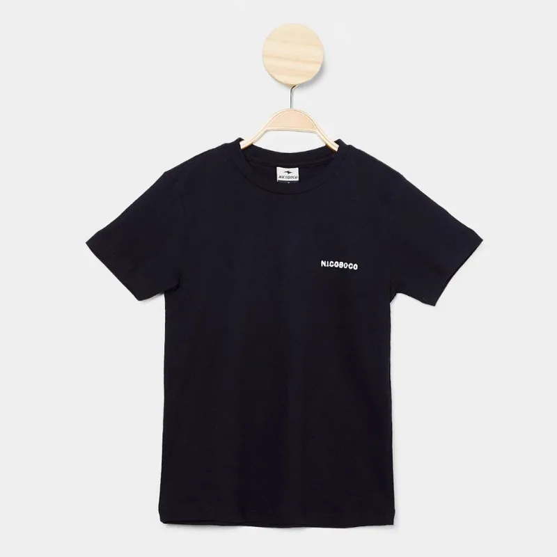 Camiseta Infantil Nicoboco Básica Menino - Menino - Preto