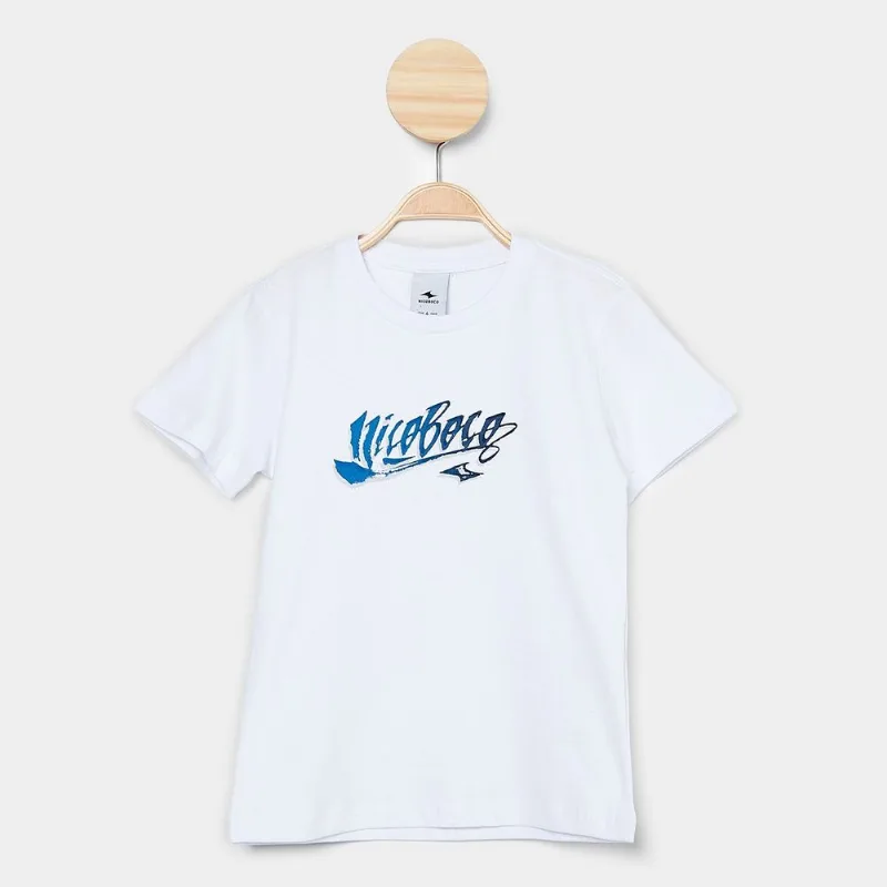 Camiseta Infantil Nicoboco Básica Menino - Menino - Branco