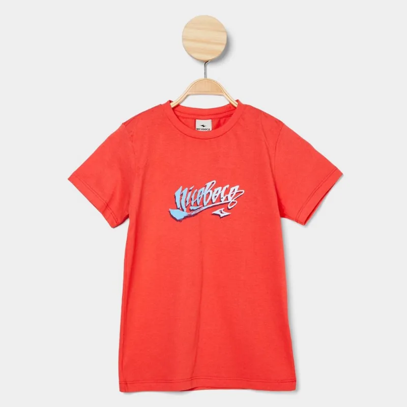 Camiseta Infantil Nicoboco Básica Menino - Menino - Rosa