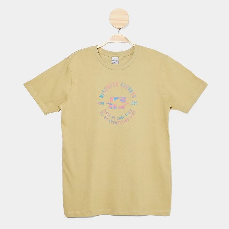 Camiseta Infantil Nicoboco Básica Moorea Menino - Menino - Laranja