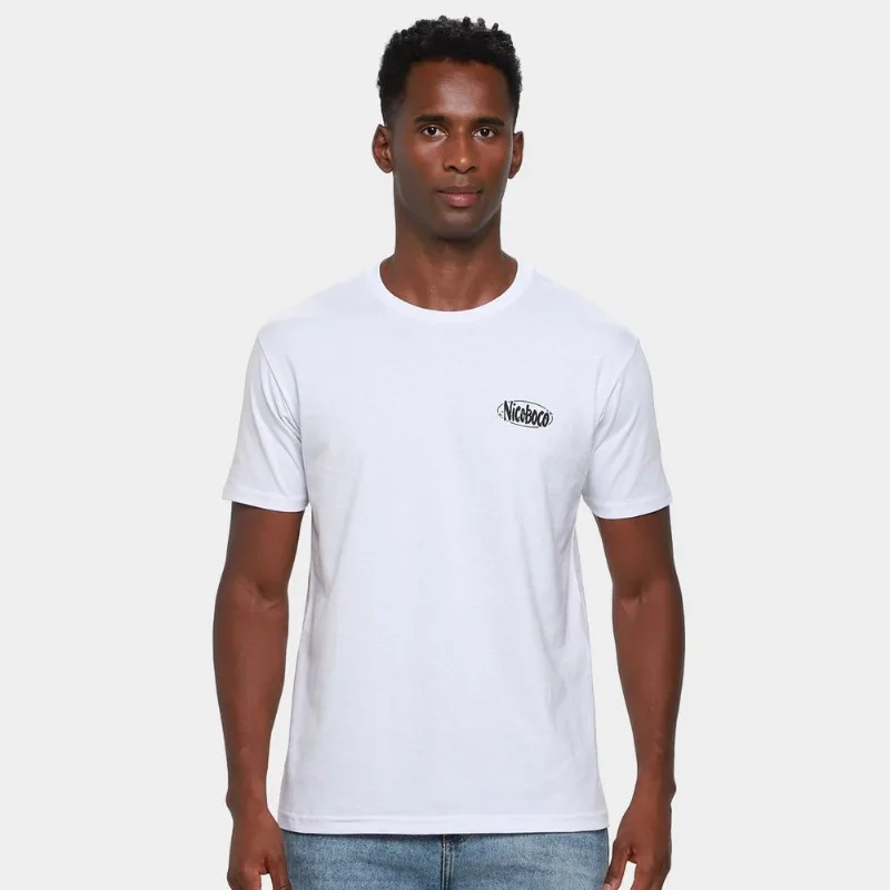 Camiseta Nicoboco Sking Masculina - Masculino - Branco