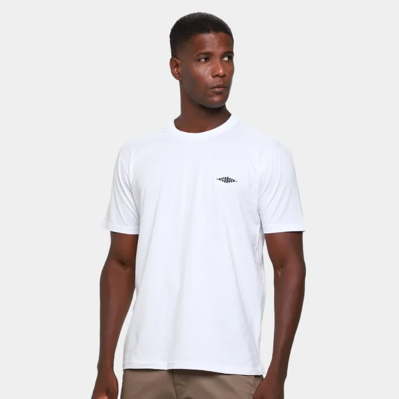 Camiseta Nicoboco Pitt Masculina - Masculino - Branco