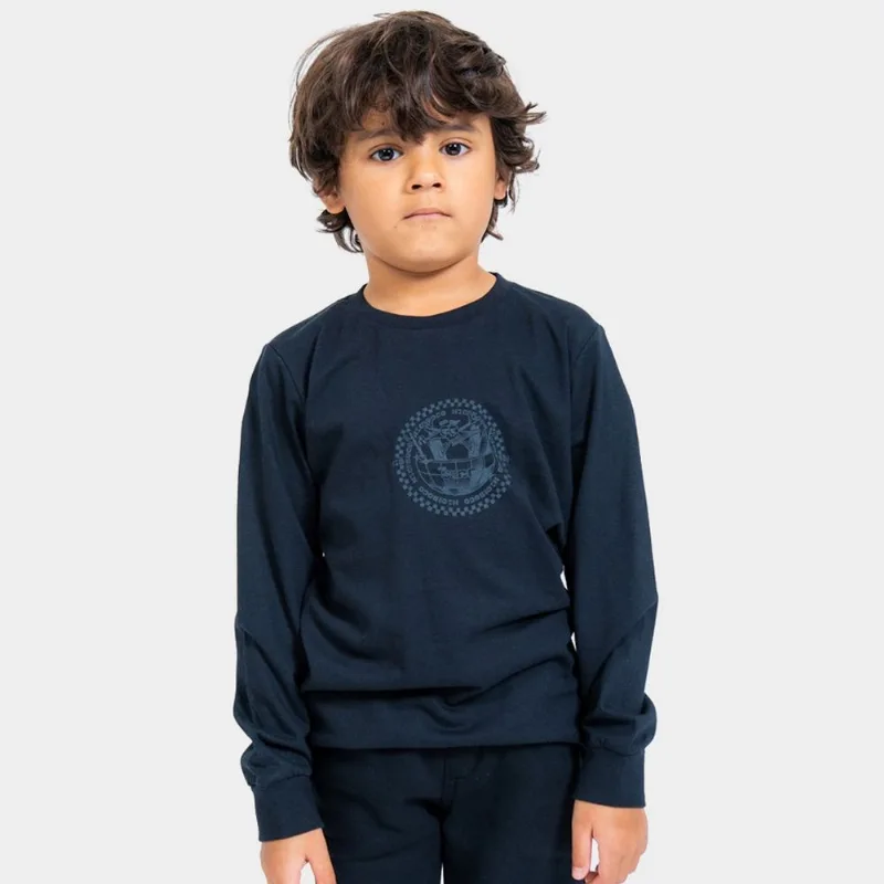 Camiseta Manga Longa Infantil Nicoboco Beats - Unissex - Preto