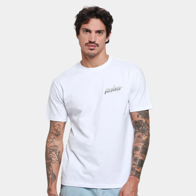 Camiseta Nicoboco Iron Masculina - Masculino - Branco
