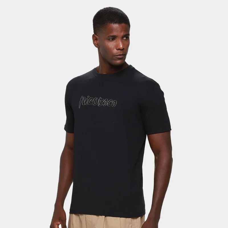 Camiseta Nicoboco Just Masculina - Masculino - Preto