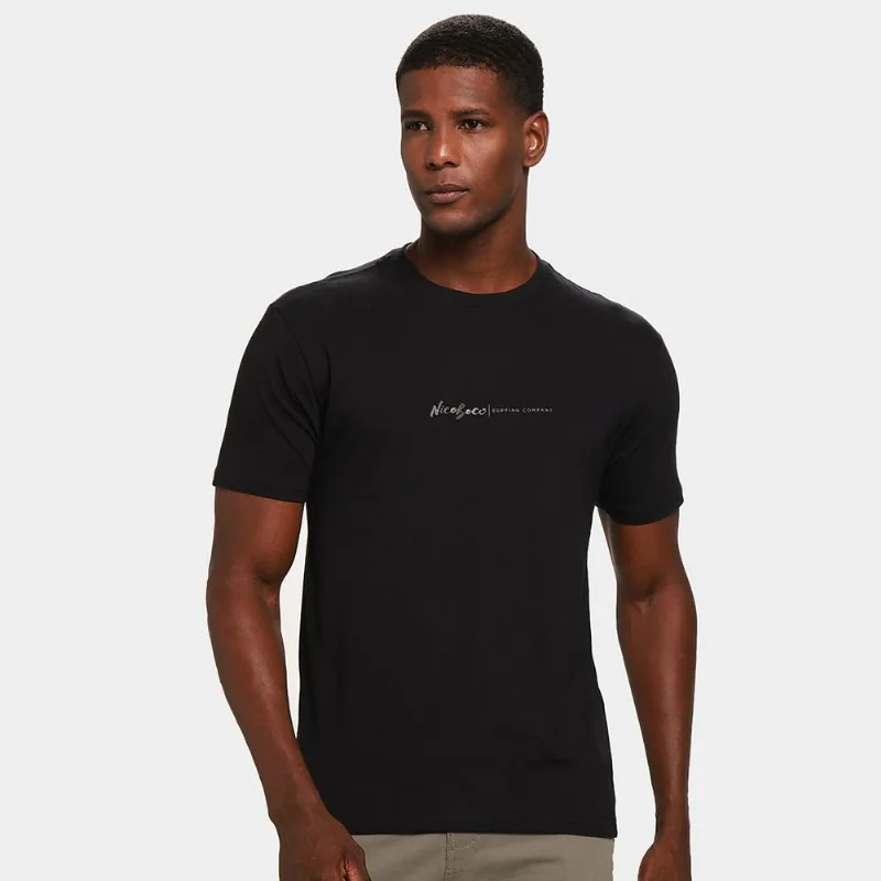 Camiseta Nicoboco Básica Stork Masculina - Masculino - Preto