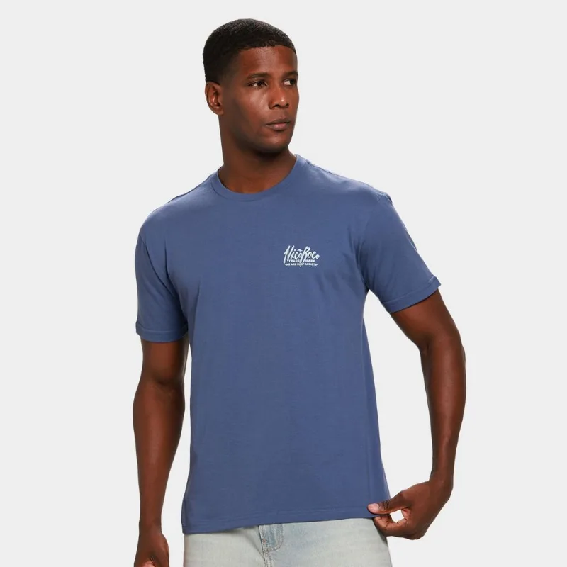 Camiseta Nicoboco Básica Swallow Masculina - Masculino - Azul