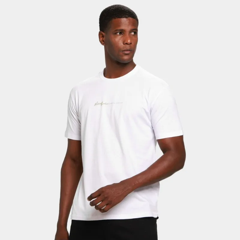 Camiseta Nicoboco Básica Stork Masculina - Masculino - Branco
