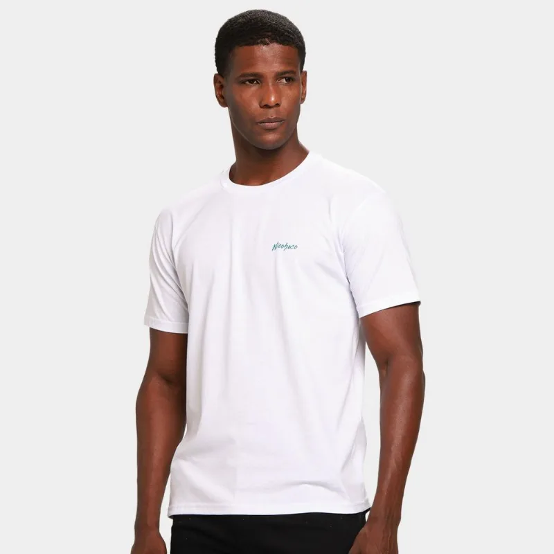 Camiseta Nicoboco Básica Hawk Masculina - Masculino - Branco